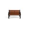 Frog Furnishings Brown 4' Heritage Bench with Black Frame PB 4BROBFHER - alternate 2